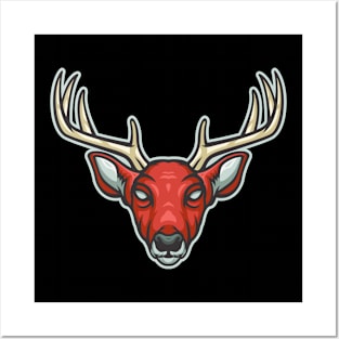 Red Deer Posters and Art